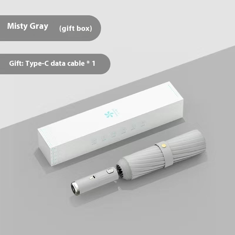 Automatic Folding Umbrella With Fan